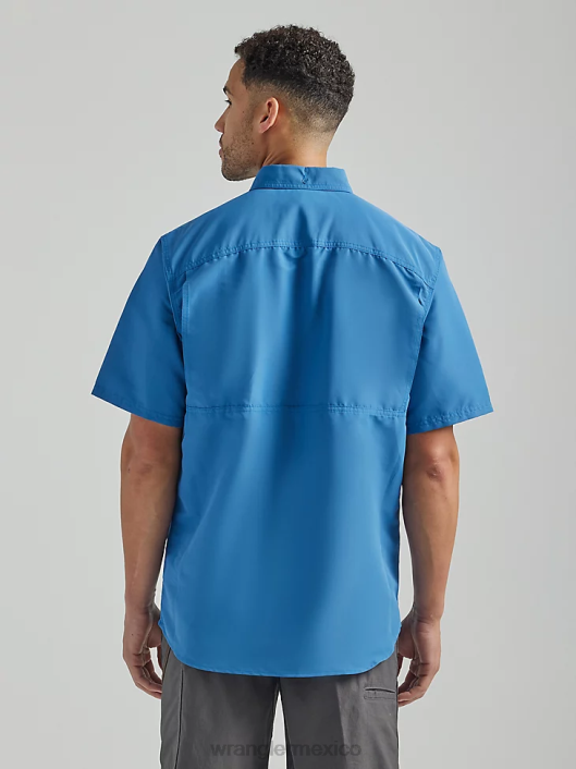 ropa mx Wrangler hombres camisa de trabajo ligera riggs workwear azul oscuro (112325419) 62D6347