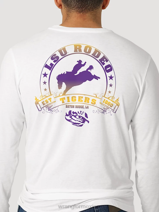 ropa mx Wrangler hombres camisa lisa de manga larga con botones de george strait negro (mgs269x) 62D6292