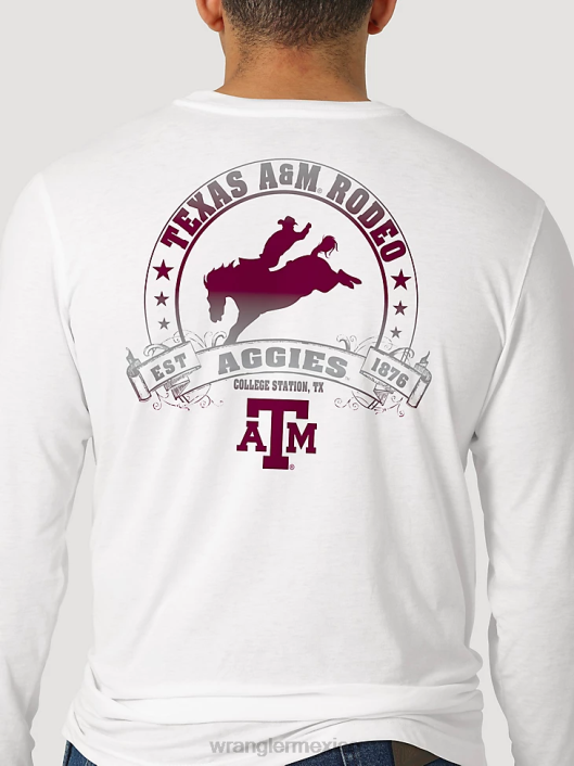 ropa mx Wrangler hombres camisa lisa de manga larga con botones de george strait negro (mgs269x) 62D6292