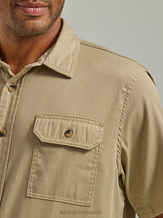 ropa mx Wrangler hombres camisa épica suave y flexible sarga (112330683) 62D6354