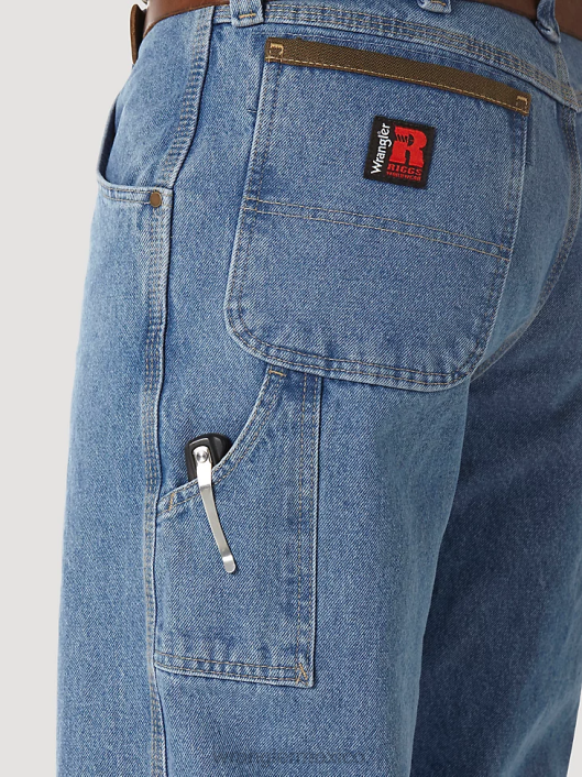 ropa mx Wrangler hombres carpintero ropa de trabajo riggs índigo vintage (3w020vi) 62D6157