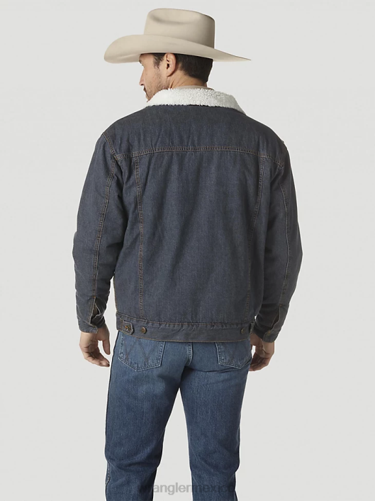 ropa mx Wrangler hombres chaqueta anti-fit Heritage azul (112335451) 62D6616