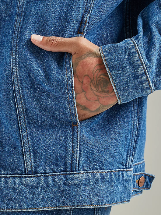 ropa mx Wrangler hombres chaqueta anti-fit Heritage azul (112335451) 62D6616