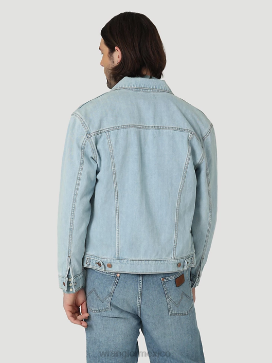 ropa mx Wrangler hombres chaqueta anti-fit Heritage azul helado (112321108) 62D6618