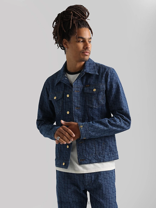 ropa mx Wrangler hombres chaqueta estilo camionero de mezclilla clásica lavado oscuro (10mtjdwdw) 62D6611