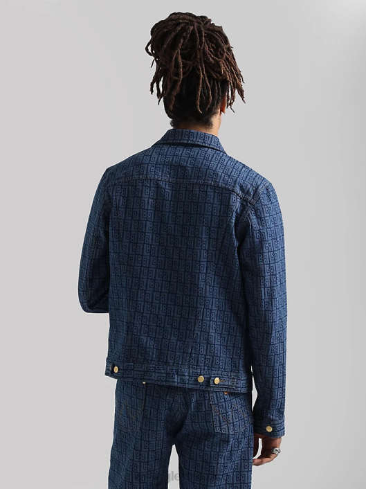 ropa mx Wrangler hombres chaqueta estilo camionero de mezclilla clásica lavado oscuro (10mtjdwdw) 62D6611