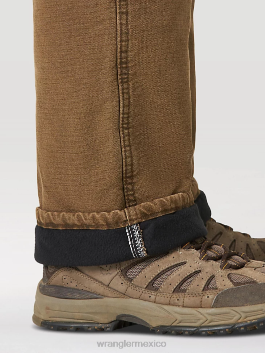 ropa mx Wrangler hombres jean térmico resistente al desgaste marrón noche (33213nb) 62D6195