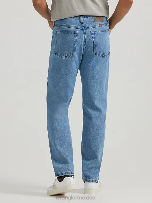 ropa mx Wrangler hombres jeans de corte regular de denim premium de cinco estrellas Lavado a la piedra (96501sl) 62D690