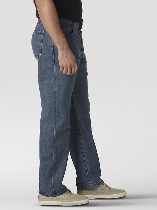 ropa mx Wrangler hombres jeans de corte relajado de mezclilla premium de cinco estrellas antiguo (97601vr) 62D689