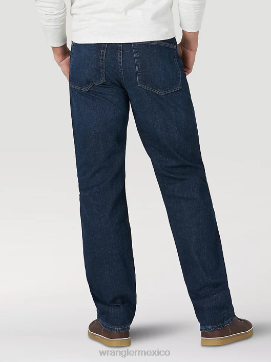 ropa mx Wrangler hombres jeans flexibles de ajuste relajado índigo ennegrecido (mgw15bi) 62D6169