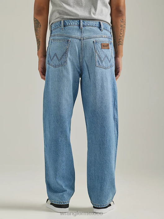 ropa mx Wrangler hombres jeans holgados desgastados llanuras (112332241) 62D6144