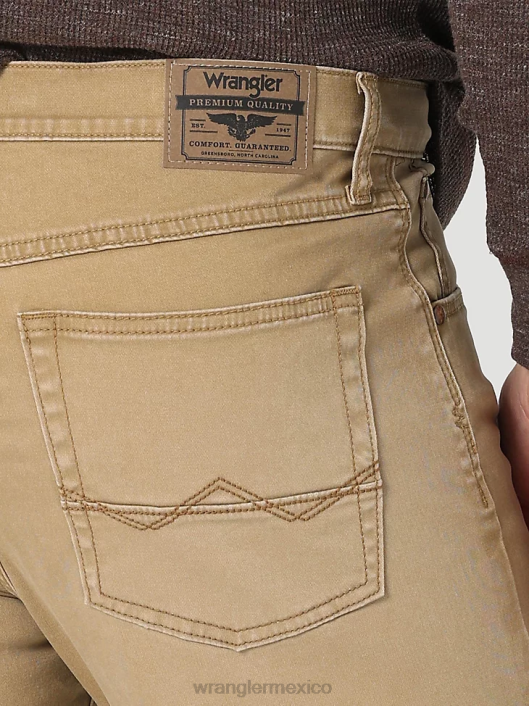 ropa mx Wrangler hombres jeans rectos ajustados premium de cinco estrellas bellota (112325352) 62D6161