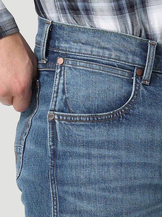 ropa mx Wrangler hombres jeans retro ajustados con pernera recta aserrín (112322491) 62D637