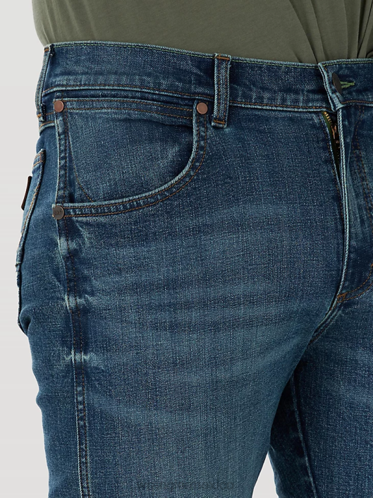 ropa mx Wrangler hombres jeans retro ajustados con pernera recta hereford (88mwzhe) 62D626