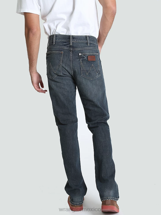 ropa mx Wrangler hombres jeans retro ajustados con pernera recta jerome (88mwzjm) 62D632