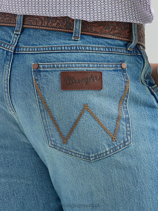 ropa mx Wrangler hombres jeans retro ajustados con pernera recta paso de búfalo (112326537) 62D625
