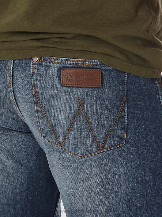ropa mx Wrangler hombres jeans retro ajustados con pernera recta álamo (wlt88cw) 62D634