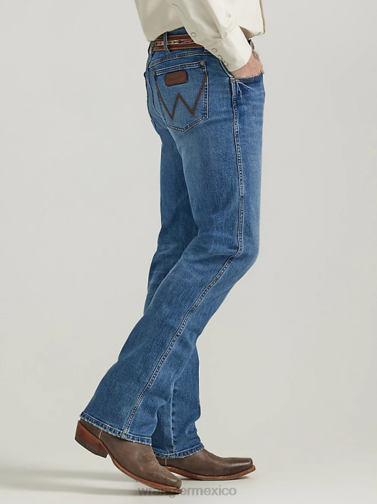 ropa mx Wrangler hombres jeans retro con corte tipo bota y corte relajado cazador de ciervos (112330345) 62D645