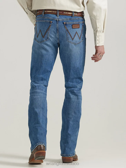ropa mx Wrangler hombres jeans retro con corte tipo bota y corte relajado cazador de ciervos (112330345) 62D645