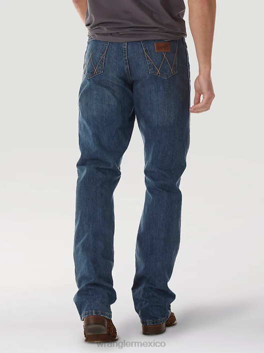 ropa mx Wrangler hombres jeans retro con corte tipo bota y corte relajado lavado tb (wrt20tb) 62D642