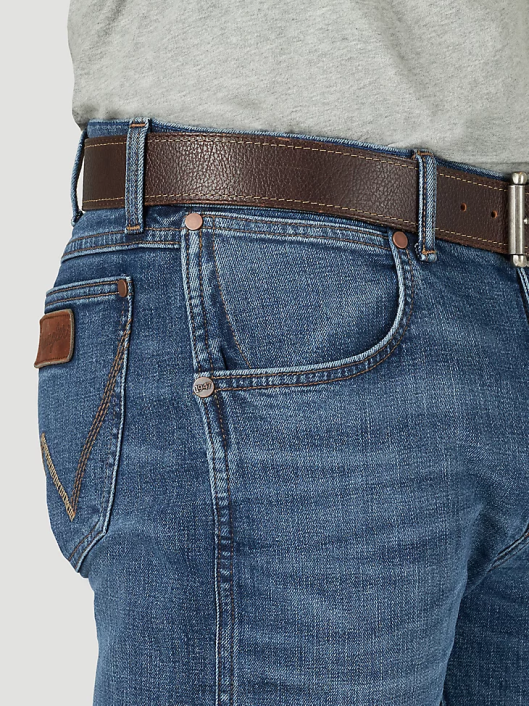 ropa mx Wrangler hombres jeans retro con corte tipo bota y corte slim cielo nocturno (1077mwzns) 62D66