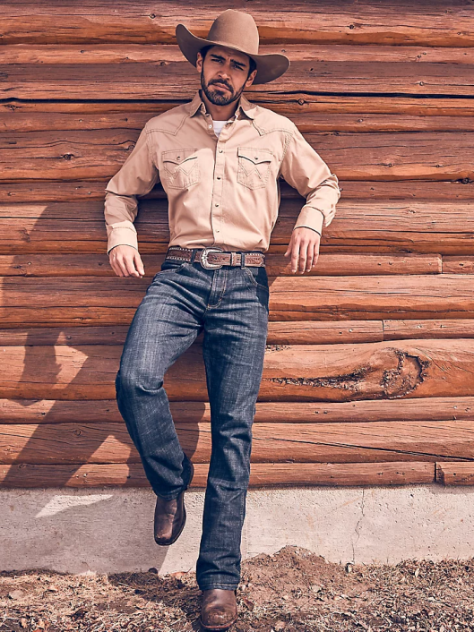 ropa mx Wrangler hombres jeans retro con corte tipo bota y corte slim dax (77mwzdx) 62D64