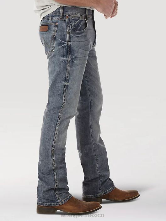 ropa mx Wrangler hombres jeans retro con corte tipo bota y corte slim greeley (77mwzgl) 62D65