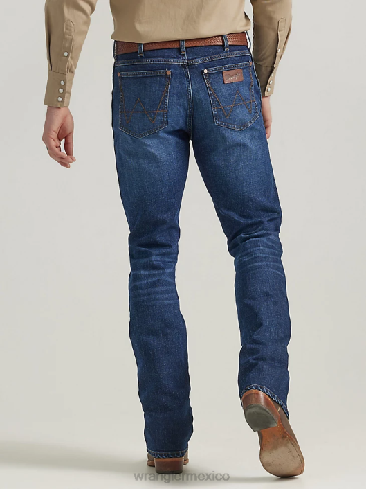 ropa mx Wrangler hombres jeans retro con corte tipo bota y corte slim holsteiner (112332505) 62D611