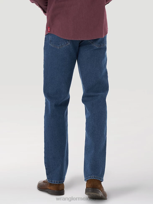 ropa mx Wrangler hombres mezclilla premium de cinco estrellas flexible para mayor comodidad jean de ajuste relajado piedra (97fxvmd) 62D681