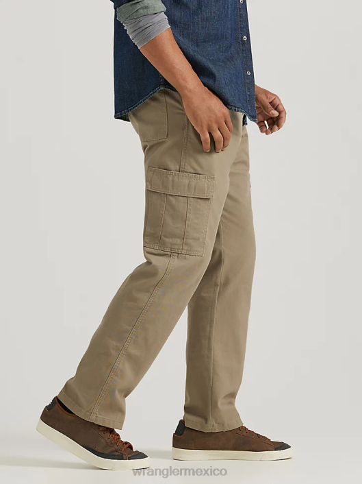 ropa mx Wrangler hombres pantalones cargo relajados auténticos caqui británico (10zm6lgbh) 62D6244