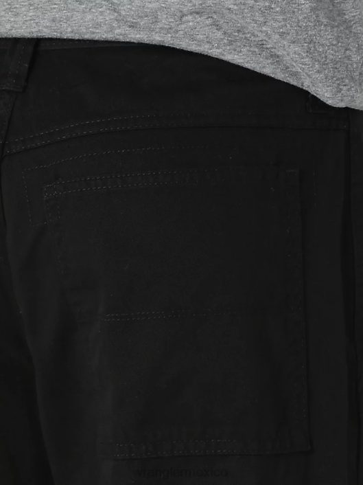 ropa mx Wrangler hombres pantalones cargo relajados auténticos negro (10zm6lgbl) 62D6245