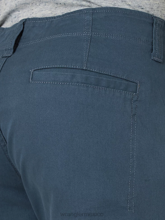 ropa mx Wrangler hombres pantalones cortos cargo elásticos auténticos azul medianoche (10zm6acmb) 62D6557