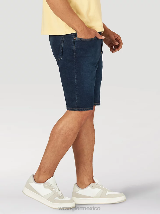 ropa mx Wrangler hombres pantalones cortos de mezclilla libres de estirar mezclilla oscura (112317149) 62D6579