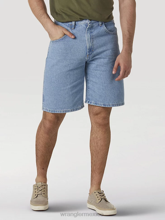 ropa mx Wrangler hombres pantalones cortos de mezclilla relajados auténticos marítimo (10zm2s0mt) 62D6583