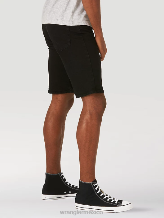 ropa mx Wrangler hombres pantalones cortos de mezclilla relajados auténticos negro azabache (10zm2s0jb) 62D6588