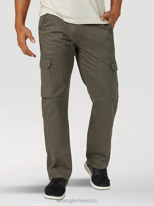 ropa mx Wrangler hombres pantalón cargo color verde oliva (mgw90od) 62D6215