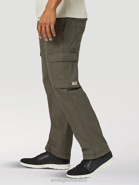 ropa mx Wrangler hombres pantalón cargo color verde oliva (mgw90od) 62D6215