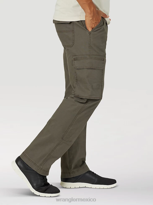 ropa mx Wrangler hombres pantalón cargo color verde oliva (mgw90od) 62D6215