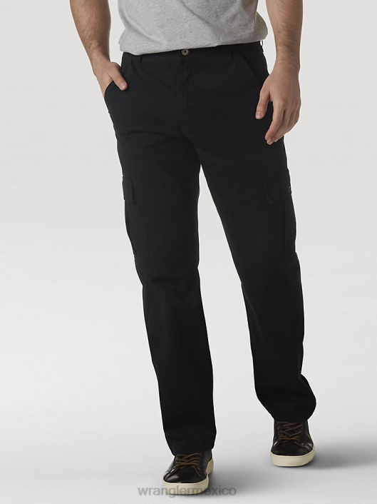 ropa mx Wrangler hombres pantalón cargo de sarga heredado negro (70lewbl) 62D6248