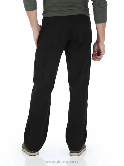 ropa mx Wrangler hombres pantalón cargo de sarga heredado negro (70lewbl) 62D6248