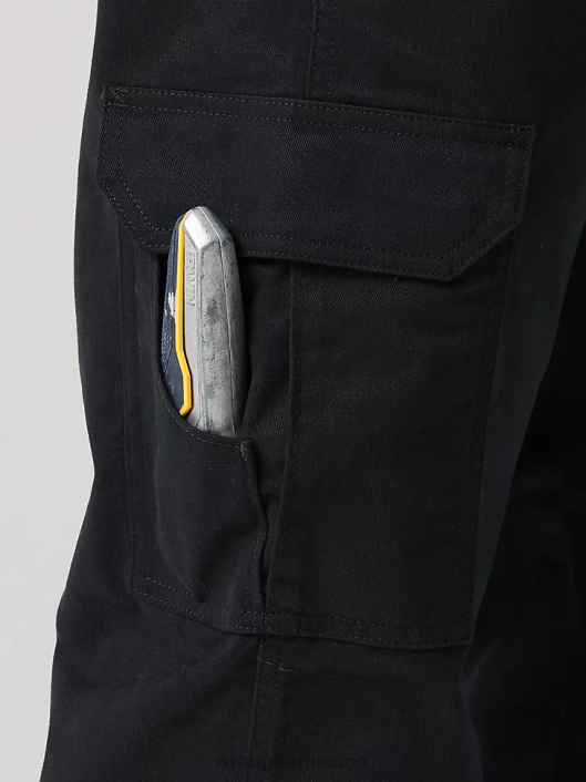 ropa mx Wrangler hombres pantalón cargo de sarga para trabajo negro azabache (112320218) 62D6689