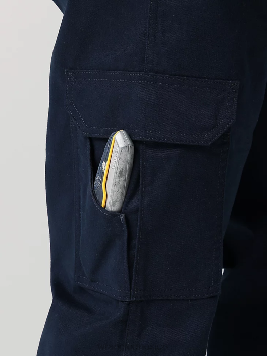ropa mx Wrangler hombres pantalón cargo de sarga para trabajo zafiro oscuro (112320219) 62D6690