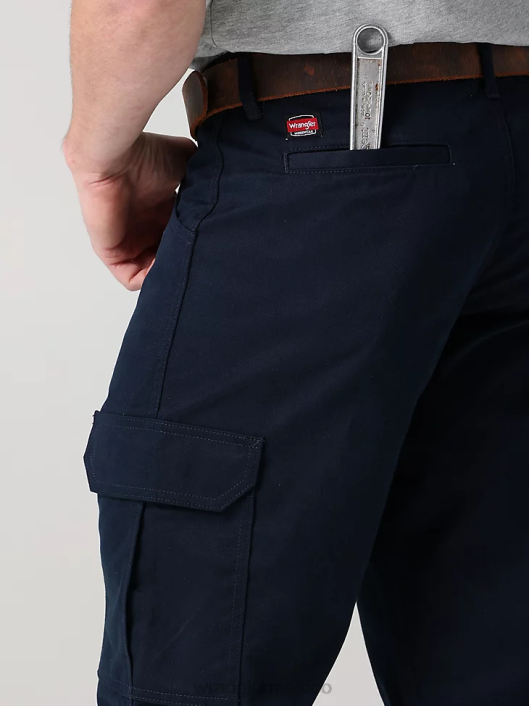 ropa mx Wrangler hombres pantalón cargo de sarga para trabajo zafiro oscuro (112320219) 62D6690