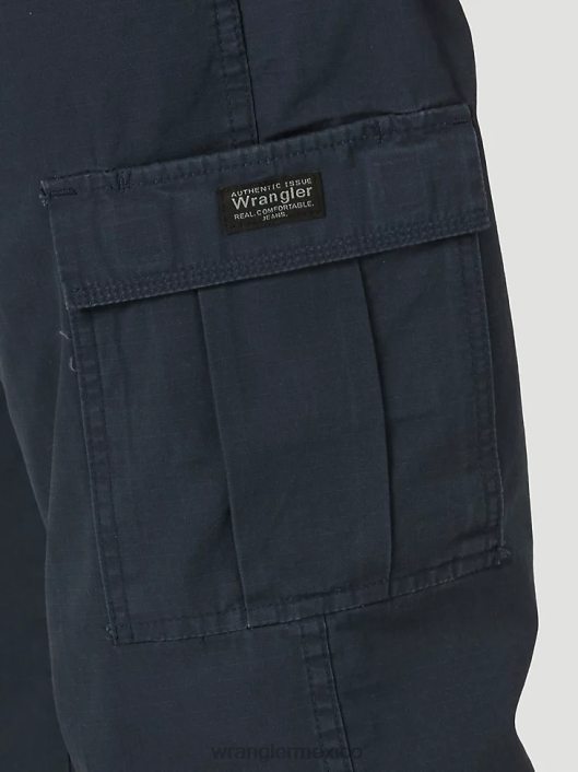 ropa mx Wrangler hombres pantalón cargo flexible de ajuste relajado premium de cinco estrellas azul marino (70ab0nv) 62D6224