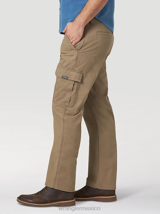 ropa mx Wrangler hombres pantalón cargo flexible de ajuste relajado premium de cinco estrellas cebada (70 abwby) 62D6223