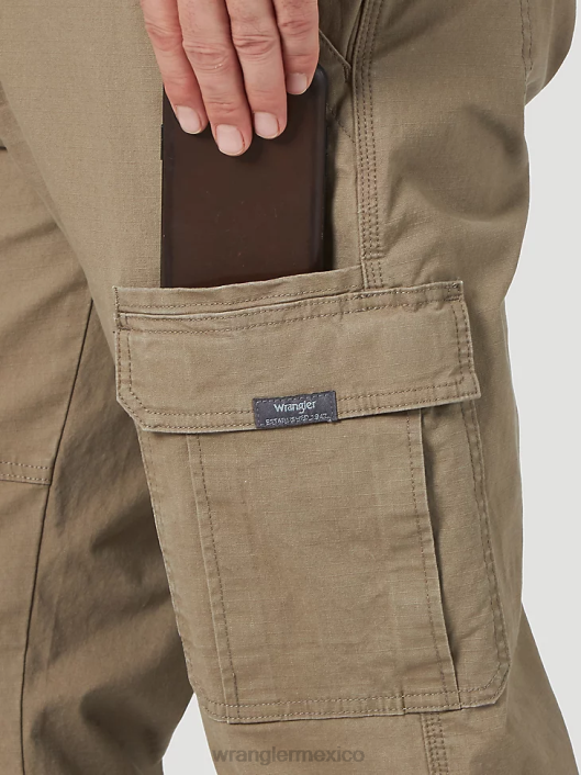 ropa mx Wrangler hombres pantalón cargo flexible de ajuste relajado premium de cinco estrellas cebada (70 abwby) 62D6223