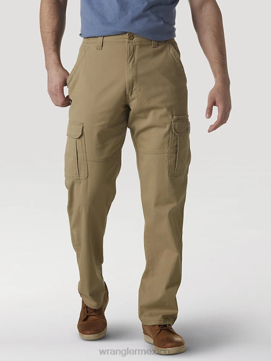 ropa mx Wrangler hombres pantalón cargo flexible de ajuste relajado premium de cinco estrellas olmo (70abwew) 62D6219