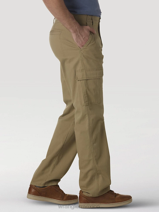 ropa mx Wrangler hombres pantalón cargo flexible de ajuste relajado premium de cinco estrellas olmo (70abwew) 62D6219