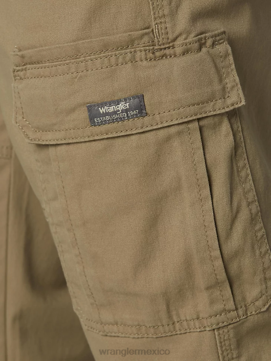 ropa mx Wrangler hombres pantalón cargo flexible de ajuste relajado premium de cinco estrellas olmo (70abwew) 62D6219
