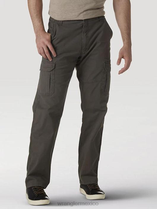 ropa mx Wrangler hombres pantalón cargo flexible de ajuste relajado premium de cinco estrellas verde oliva (70abwod) 62D6221